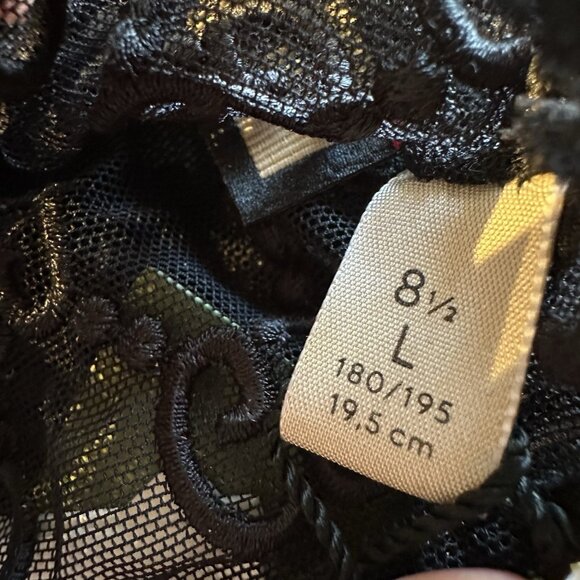 NWT GUCCI GLOVES TULLE LACE GG BLACK Sz 8.5 / L - Picture 8 of 8